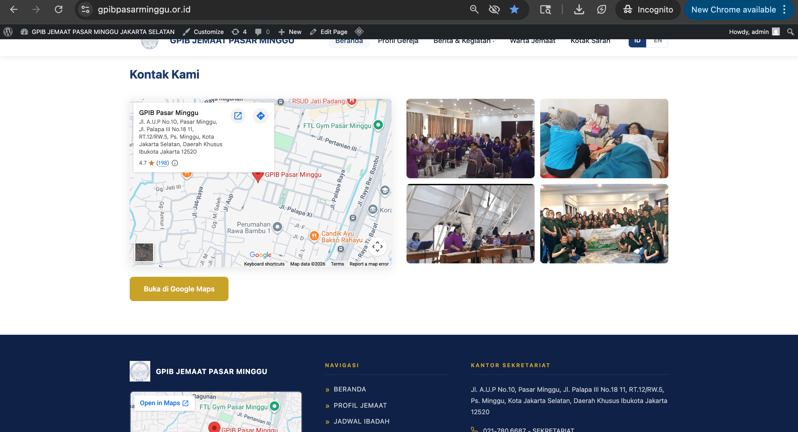 Contoh website company profile buatan SSI - Sejarah & Struktur Organisasi